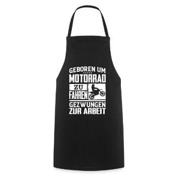 Motorcycle Motorcyclist Motorcycling gear - Cooking Apron - black - Front - AI Model Male 185 dark (185cm)