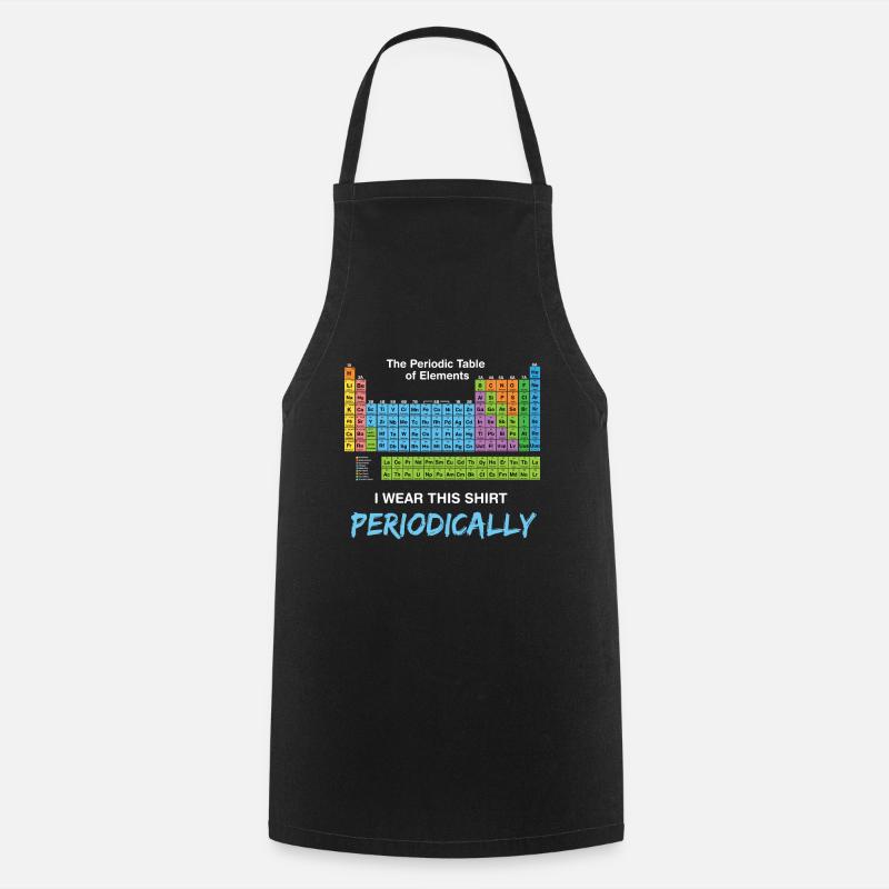Periodic table - Cooking Apron - black