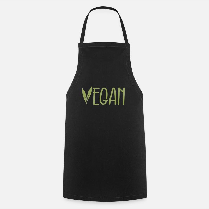 Vegan - Kochschürze - Schwarz