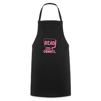 Dessin animé dessin animé dessin animé - Tablier de cuisine - noir - Devant - AI Model Male 185 dark (185cm)