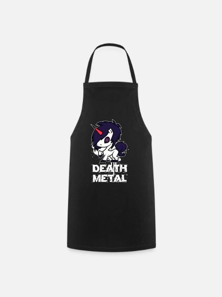 Death Metal Licorne - Tablier de cuisine - noir