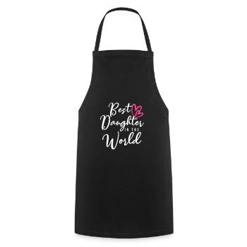 Best daughter in the world - Cooking Apron - black - Front - AI Model Male 185 dark (185cm)