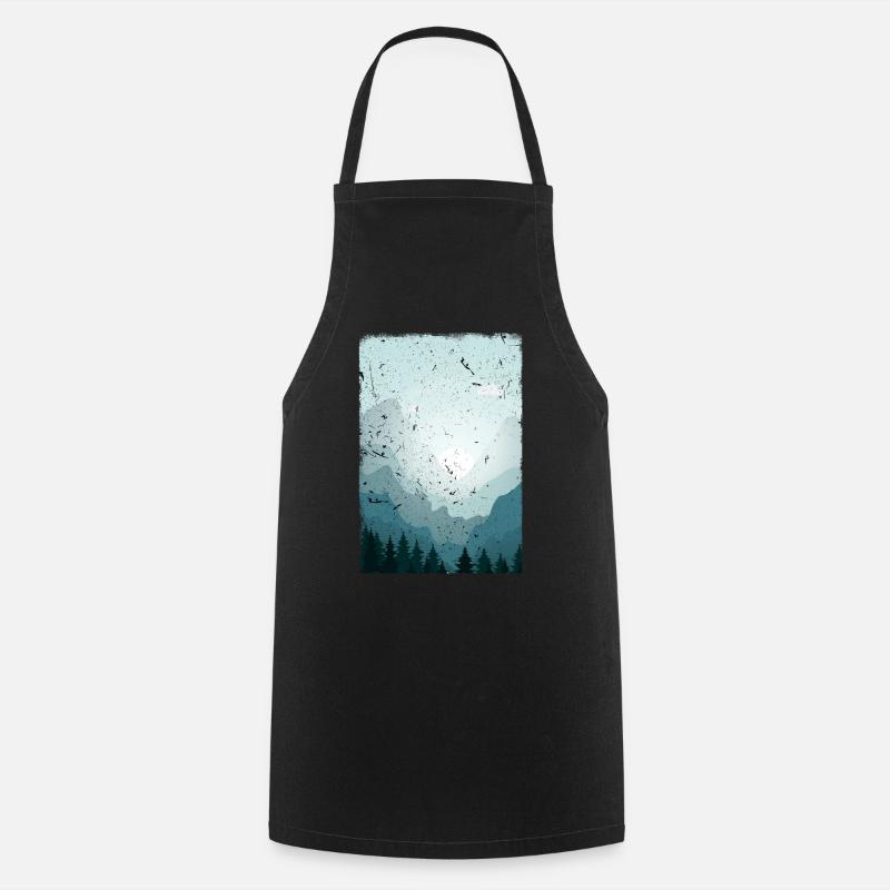 landscape - Cooking Apron - black