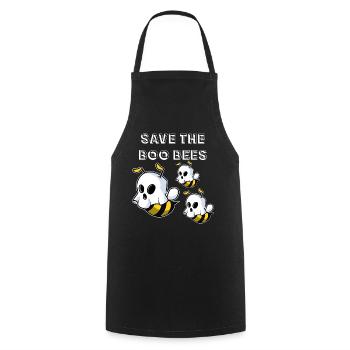 Save The Boo Bees - Kochschürze - Schwarz - Vorne - AI Model Male 185 dark (185cm)