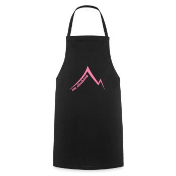 Eispickel Eisklettern Eiskletterer Eiswand Berg - Kochschürze - Schwarz - Vorne - AI Model Male 185 dark (185cm)