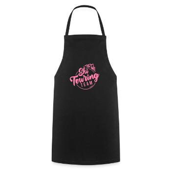 Ski Tours Ski Tour Ski Touring Mama Wintersport - Cooking Apron - black - Front - AI Model Male 185 dark (185cm)