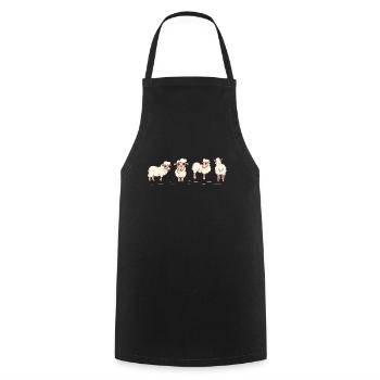 farmer - Cooking Apron - black - Front - AI Model Male 185 dark (185cm)