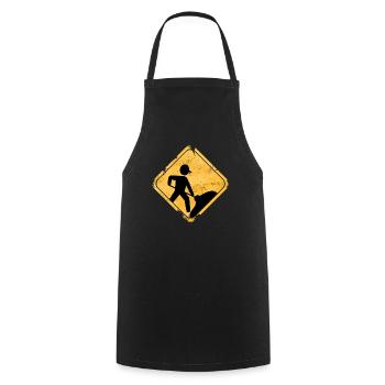 construction worker - Cooking Apron - black - Front - AI Model Male 185 dark (185cm)