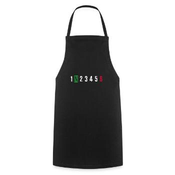 motorcycle - Cooking Apron - black - Front - AI Model Male 185 dark (185cm)