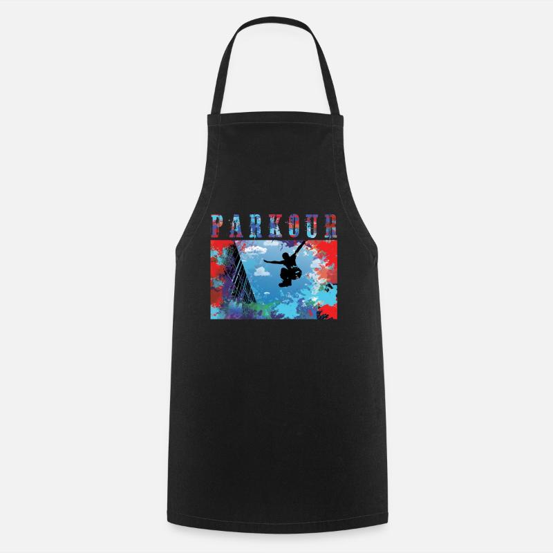 Parkour - Cooking Apron - black