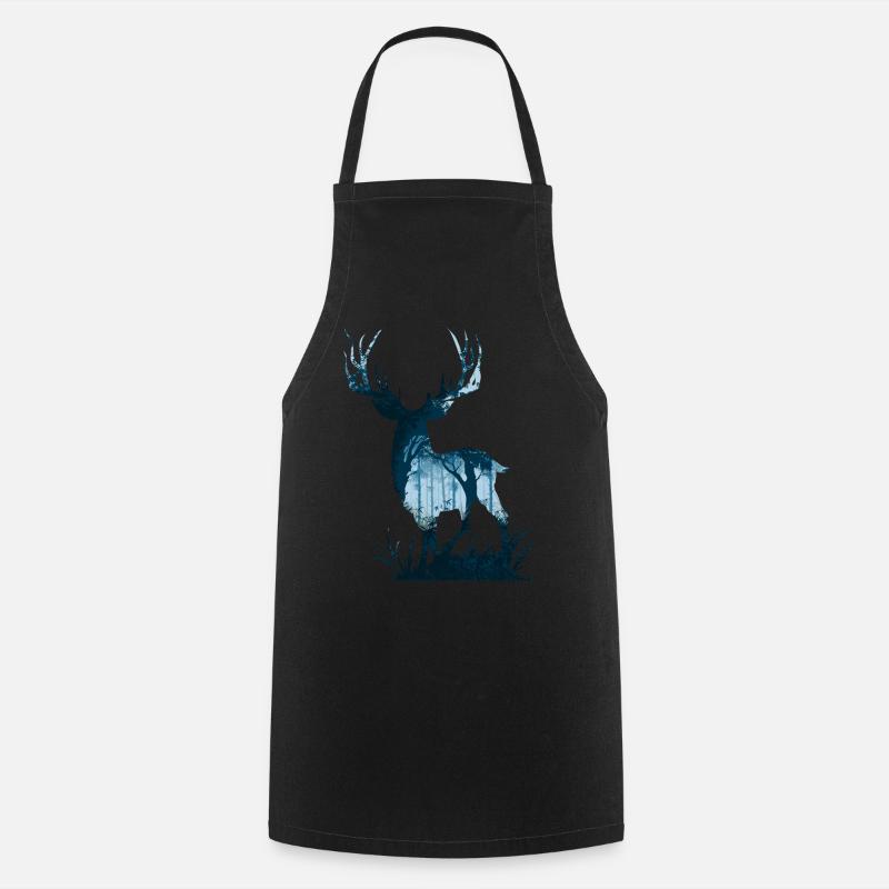 Esprit de forêt - Tablier de cuisine - noir