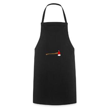 fire Department - Cooking Apron - black - Front - AI Model Male 185 dark (185cm)