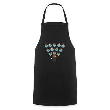 chorale - Tablier de cuisine - noir - Devant - AI Model Male 185 dark (185cm)