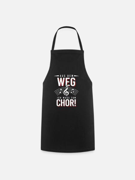 Kirche Chorsänger Chor Chorsängerin Geschenk - Kochschürze - Schwarz