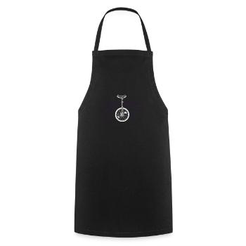 unicycle - Cooking Apron - black - Front - AI Model Male 185 dark (185cm)