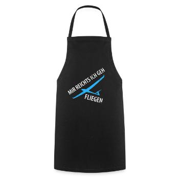Je vais voler - Tablier de cuisine - noir - Devant - AI Model Male 185 dark (185cm)