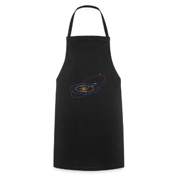 Astronomie - Kochschürze - Schwarz - Vorne - AI Model Male 185 dark (185cm)