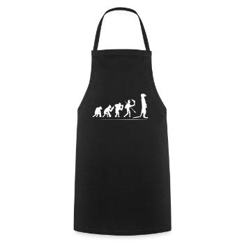 meerkat - Cooking Apron - black - Front - AI Model Male 185 dark (185cm)