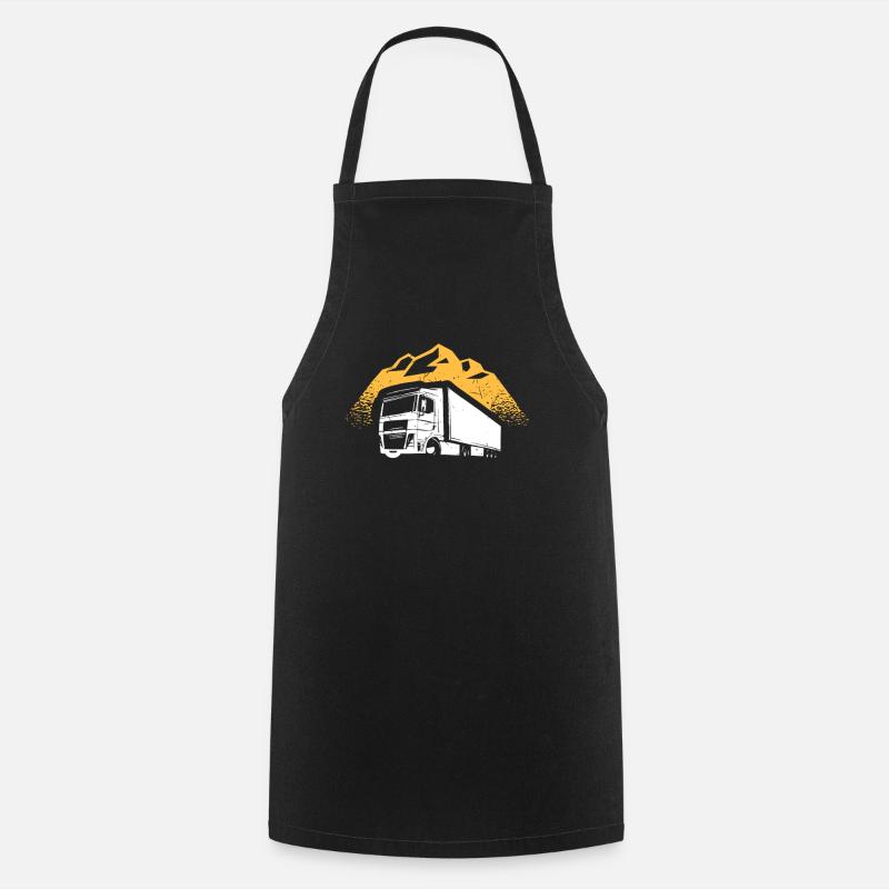 truck - Cooking Apron - black