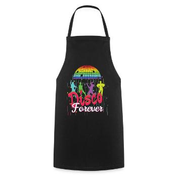 Disco Forever - Cooking Apron - black - Front - AI Model Male 185 dark (185cm)