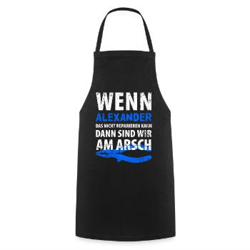 Heimwerker Alexander - Kochschürze - Schwarz - Vorne - AI Model Male 185 dark (185cm)