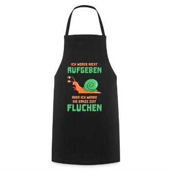Schneckenrennen Sport Lustig - Kochschürze - Schwarz - Vorne - AI Model Male 185 dark (185cm)