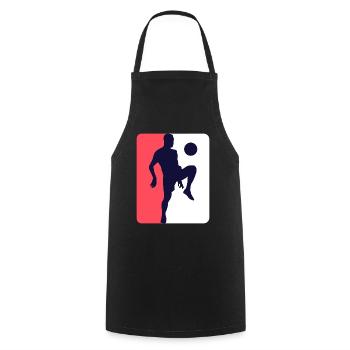 Football logo club football player - Tablier de cuisine - noir - Devant - AI Model Male 185 dark (185cm)