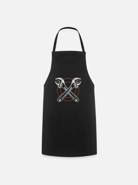 plumber - Cooking Apron - black