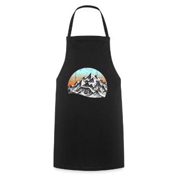 Randonnées montagnes montagnes alpines alpinisme montagne - Tablier de cuisine - noir - Devant - AI Model Male 185 dark (185cm)