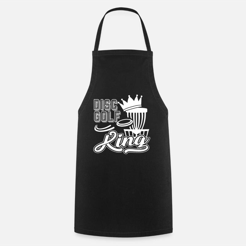 Disc Golf Disc Golf King - Cooking Apron - black