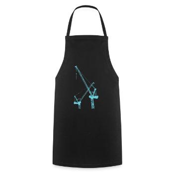 construction worker - Cooking Apron - black - Front - AI Model Male 185 dark (185cm)