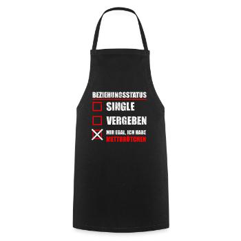 Mett Mettbrötchen Zwiebelmett Spruch Geschenk - Kochschürze - Schwarz - Vorne - AI Model Male 185 dark (185cm)
