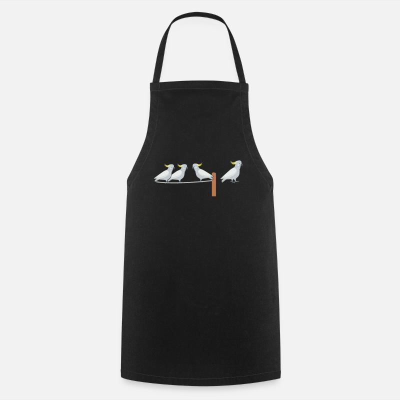 Cacatoès - Tablier de cuisine - noir