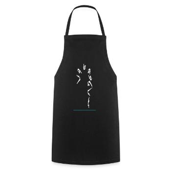 Plongée - Tablier de cuisine - noir - Devant - AI Model Male 185 dark (185cm)