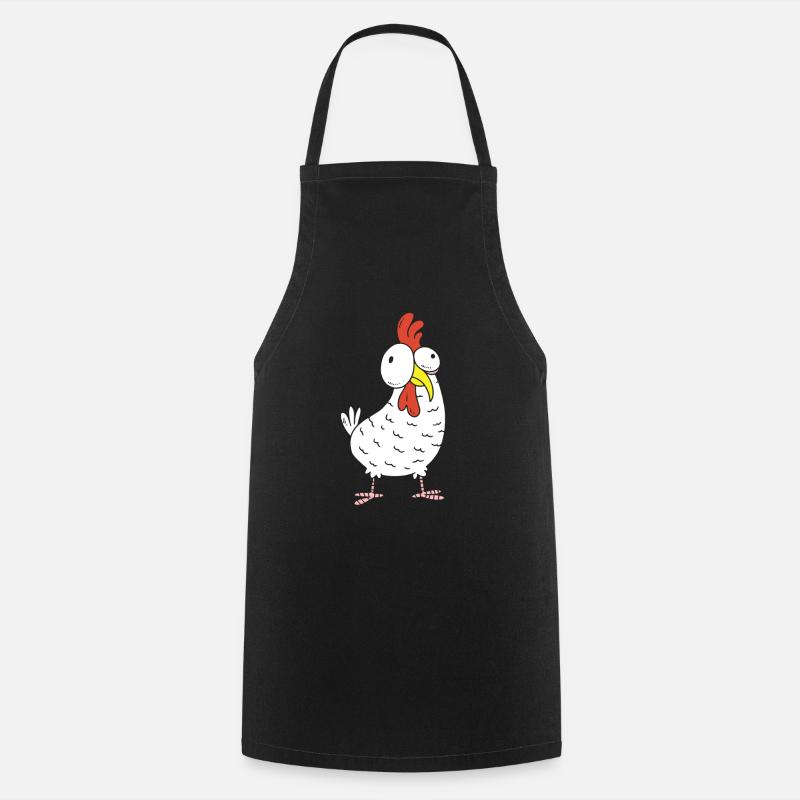 poulet - Tablier de cuisine - noir