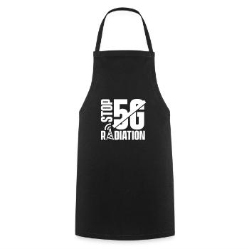 Stops 5G radiation - Cooking Apron - black - Front - AI Model Male 185 dark (185cm)
