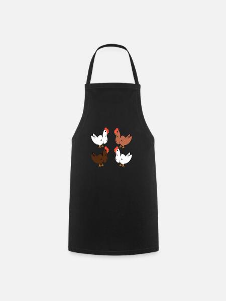 Chicken - Cooking Apron - black