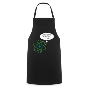 Proton Funny Science Chemistry Physics Nerd - Cooking Apron - black - Front - AI Model Male 185 dark (185cm)