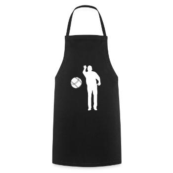 Boule Petanque Boccia Boules - Cooking Apron - black - Front - AI Model Male 185 dark (185cm)