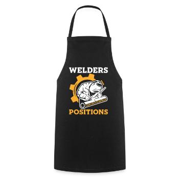 Welders Can Do It In All Positions Schweißer - Kochschürze - Schwarz - Vorne - AI Model Male 185 dark (185cm)
