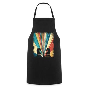 Chess chess player checkmate chess tournament - Cooking Apron - black - Front - AI Model Male 185 dark (185cm)