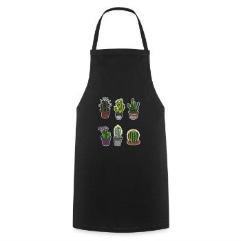 cactus - Cooking Apron - black - Front - AI Model Male 185 dark (185cm)