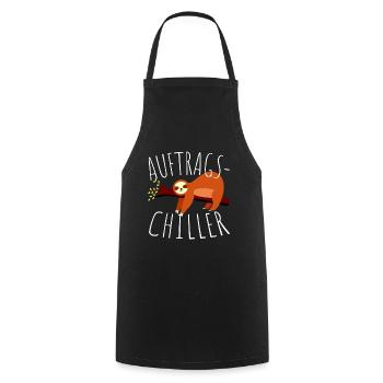 Orderchiller Sloth Gift Order Chiller - Cooking Apron - black - Front - AI Model Male 185 dark (185cm)