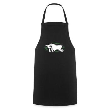 garden - Cooking Apron - black - Front - AI Model Male 185 dark (185cm)