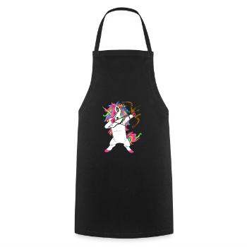 Tir à l'arc de licorne tamponnant - Tablier de cuisine - noir - Devant - AI Model Male 185 dark (185cm)