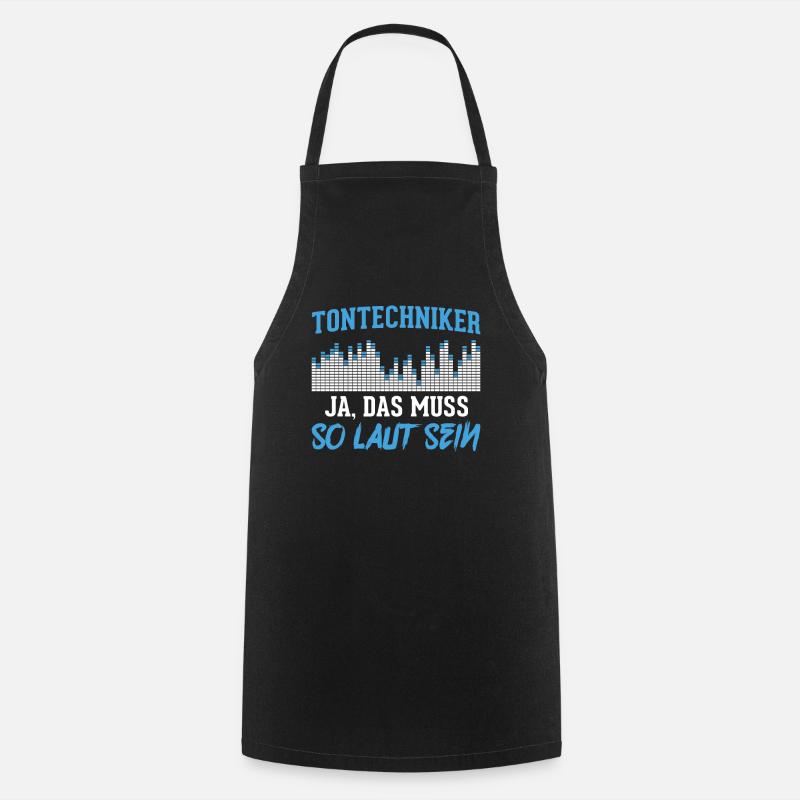 Tontechniker Tontechnik - Kochschürze - Schwarz