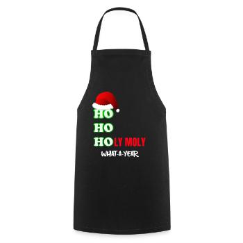 Noël Noël Noël No� - Tablier de cuisine - noir - Devant - AI Model Male 185 dark (185cm)