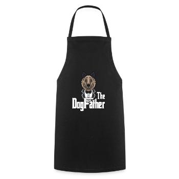 The Dogfather Shepherd Dogs Dad Father's Day - Cooking Apron - black - Front - AI Model Male 185 dark (185cm)