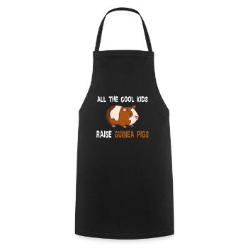 Rongeur cochon d'Inde Cool Kids - Tablier de cuisine - noir - Devant - AI Model Male 185 dark (185cm)