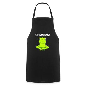 Yoga relax conception de grenouille pour le sport, la méditation, - Tablier de cuisine - noir - Devant - AI Model Male 185 dark (185cm)